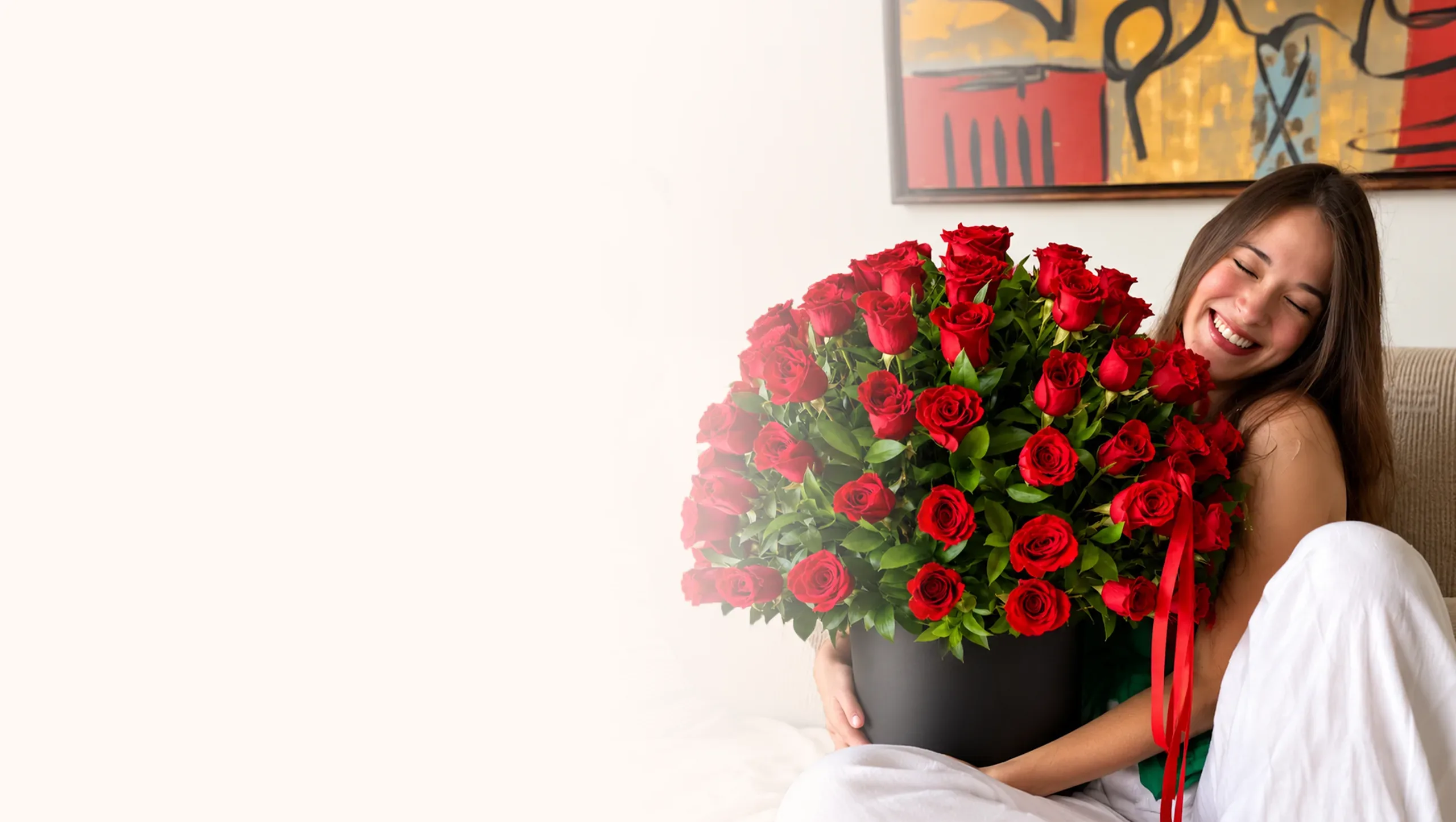 Bouquet de rosas listo para sorprender