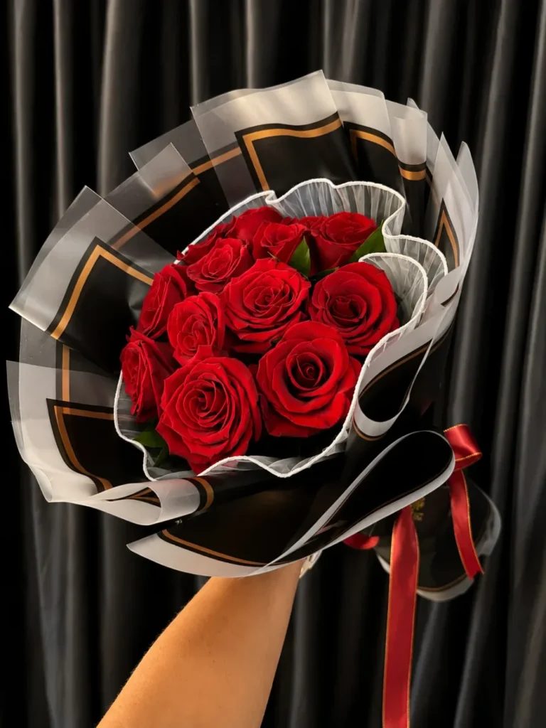 Bouquet de 12 rosas de exportación