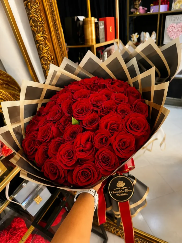 Bouquet de 50 rosas de exportación